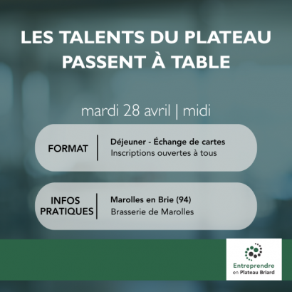 Les talents du Plateau passent à table !
